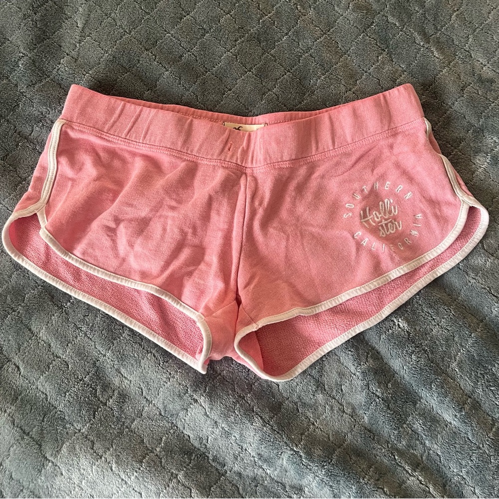 Hollister Southern California Pink Dolphin Lounge Shorts XS French Terry Logo